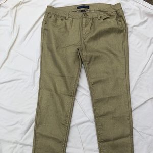 Gold Tinsel Shiny Pants/ Jeans 30 Large